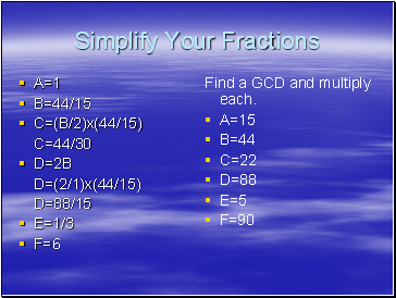 Simplify Your Fractions