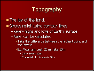 Topography