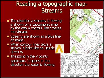 Reading a topographic map- Streams