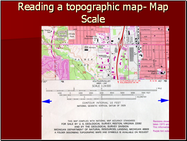 Reading a topographic map- Map Scale
