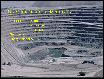 Classification of Minerals