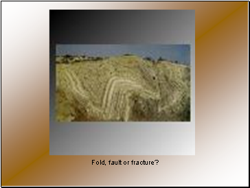 Fold, fault or fracture?