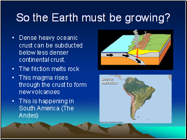 So the Earth must be growing?