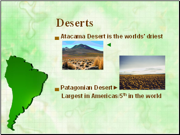 Deserts