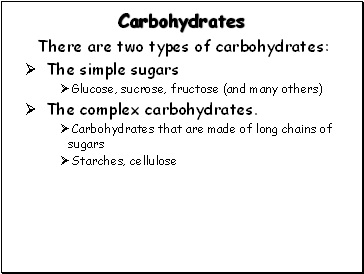 Carbohydrates