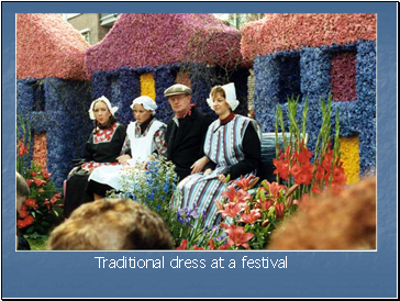 Traditional dress at a festival