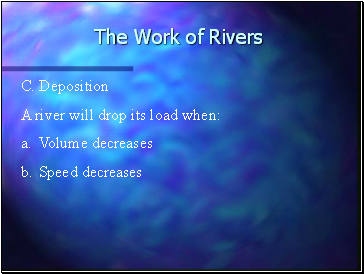 The Work of Rivers