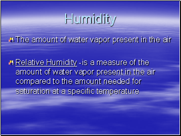 Humidity