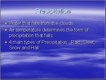 Precipitation