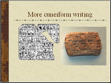 More cuneiform writing