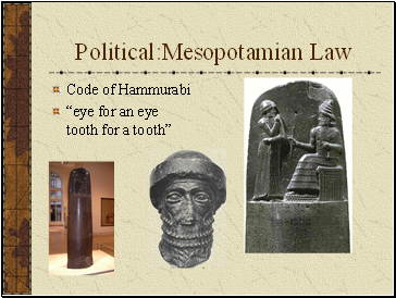 Political:Mesopotamian Law