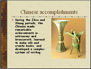 Chinese accomplishments