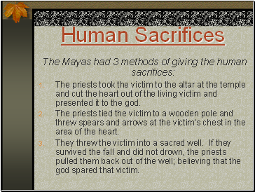 Human Sacrifices