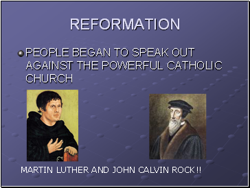 Reformation