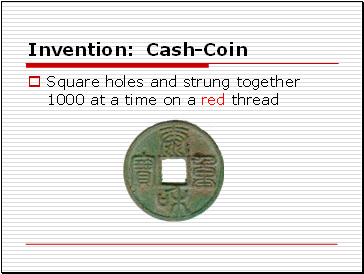 Invention: Cash-Coin
