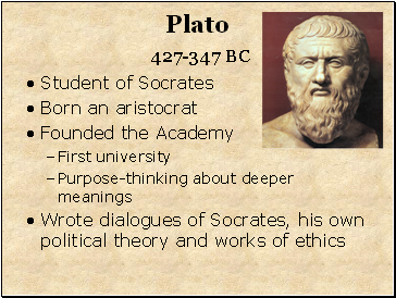 Plato 427-347 BC