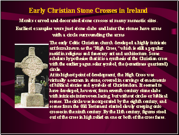 Early Christian Stone Crosses in Ireland