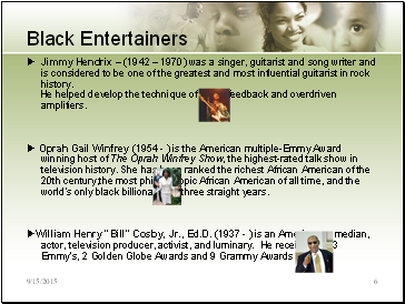 Black Entertainers