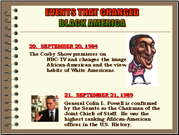 EVENTS THAT CHANGED