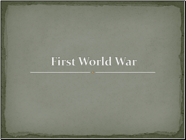 First world war