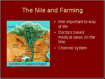 The Nile and Farming
