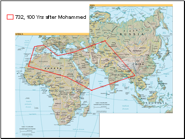 732, 100 Yrs after Mohammed