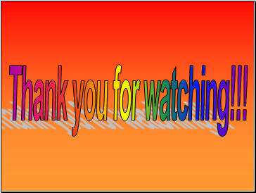 Thank you for watching!!!