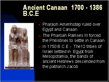 Ancient Canaan 1700 - 1386 B.C.E