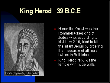 King Herod 39 B.C.E