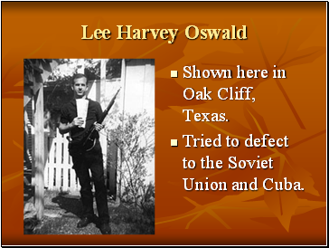 Lee Harvey Oswald