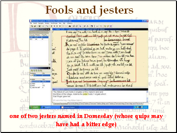 Fools and jesters