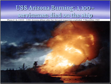 USS Arizona Burning: 1,100+ servicemen died on the ship