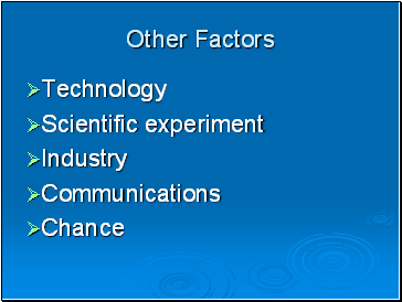 Other Factors