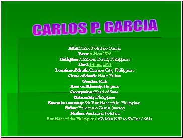 AKA Carlos Polestico Garcia
