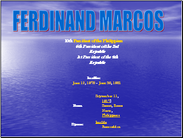 FERDINAND MARCOS