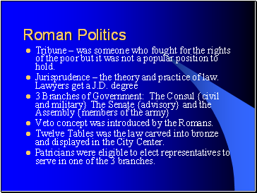Roman Politics