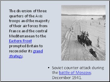 Soviet counter-attack during the battle of Moscow, December 1941.