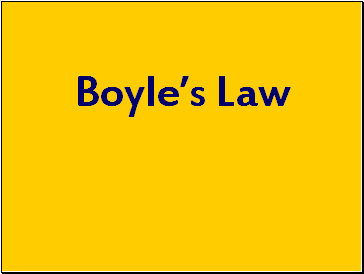 Boyle's Law