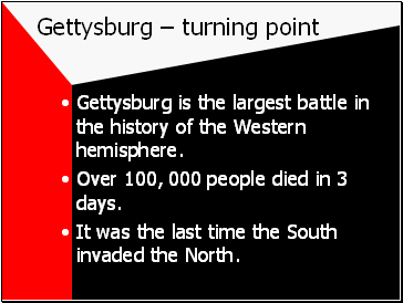 Gettysburg  turning point