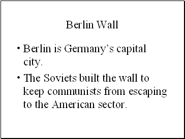 Berlin Wall