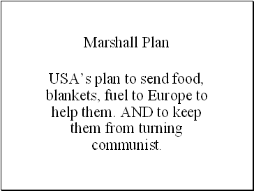 Marshall Plan