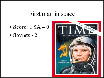 First man in space