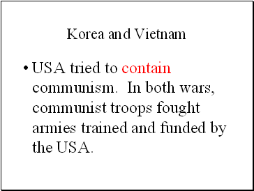 Korea and Vietnam