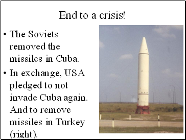 End to a crisis!