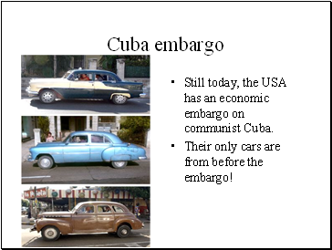 Cuba embargo