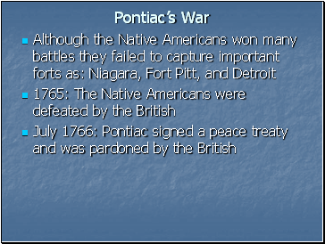 Pontiacs War