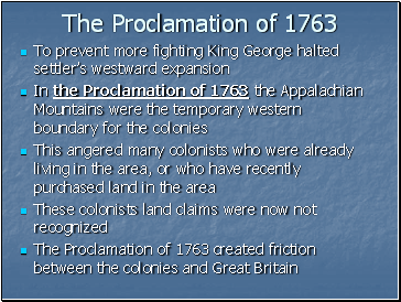 The Proclamation of 1763