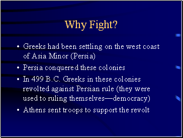 Why Fight?