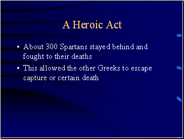 A Heroic Act