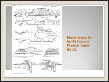 More ways to build from a French hand book.